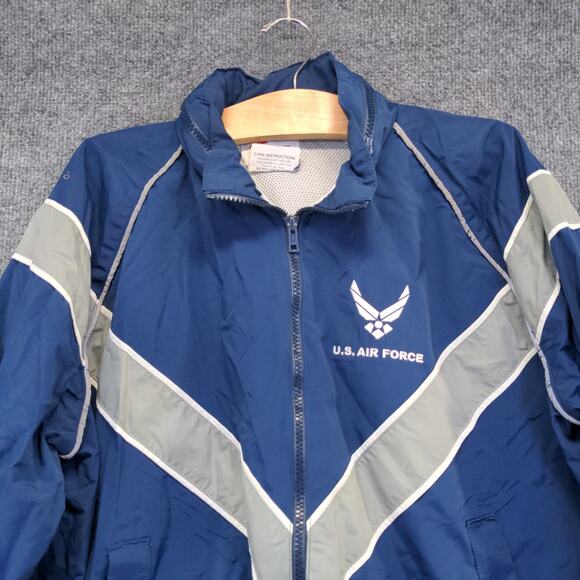 JWOD Skilcraft Men's USAF US Air Force Jacket Blue Size S Short Embroidered Logo - Picture 7 of 14